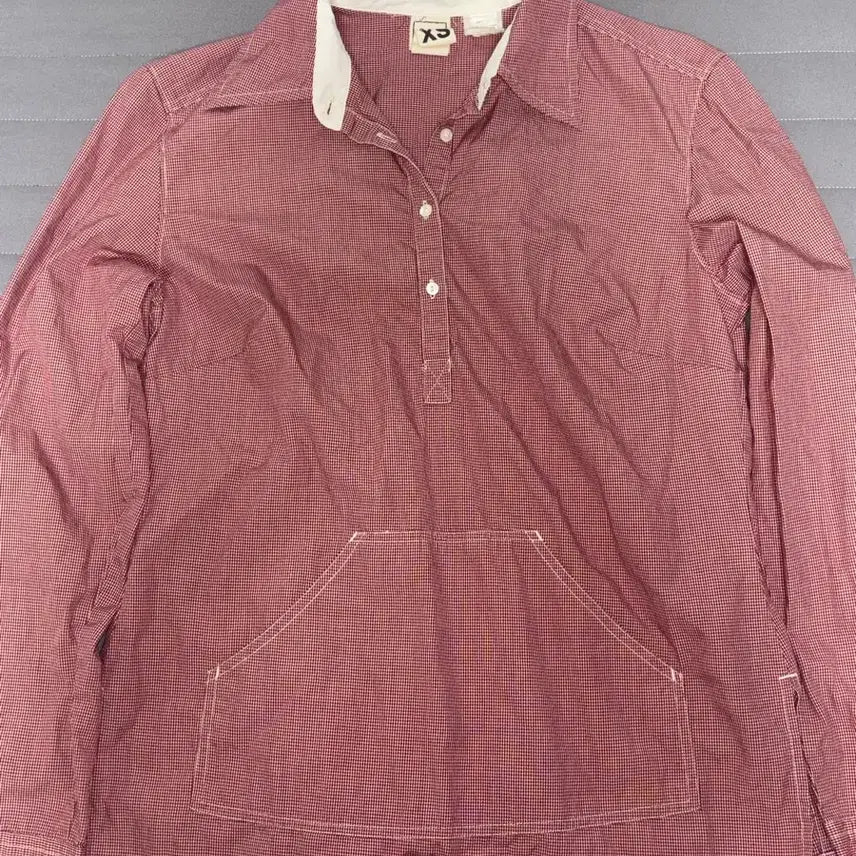 [BUNJANG] Vintage Red Pocket Shirt / 빈티지 레드 포켓 셔츠