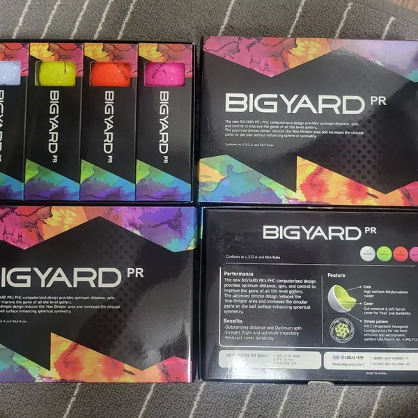 [BUNJANG] Big Yard PR Golf Balls (White/Fluorescent Yellow/Orange/Pink) / 빅야드 PR 골프공 (흰색/형광 옐로우/주황색/핑크)