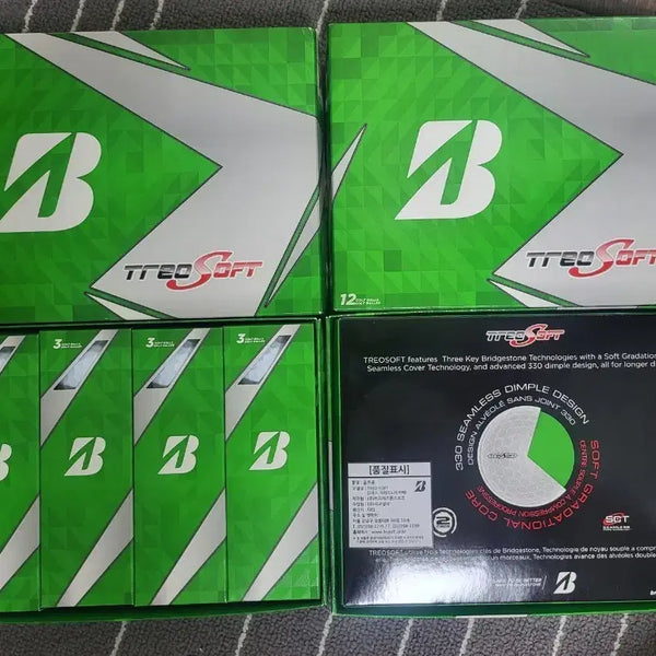 [BUNJANG] Bridgestone Tre-Soft Golf Balls (12-Piece) / 브리지스톤 트레소프트 골프공 12구