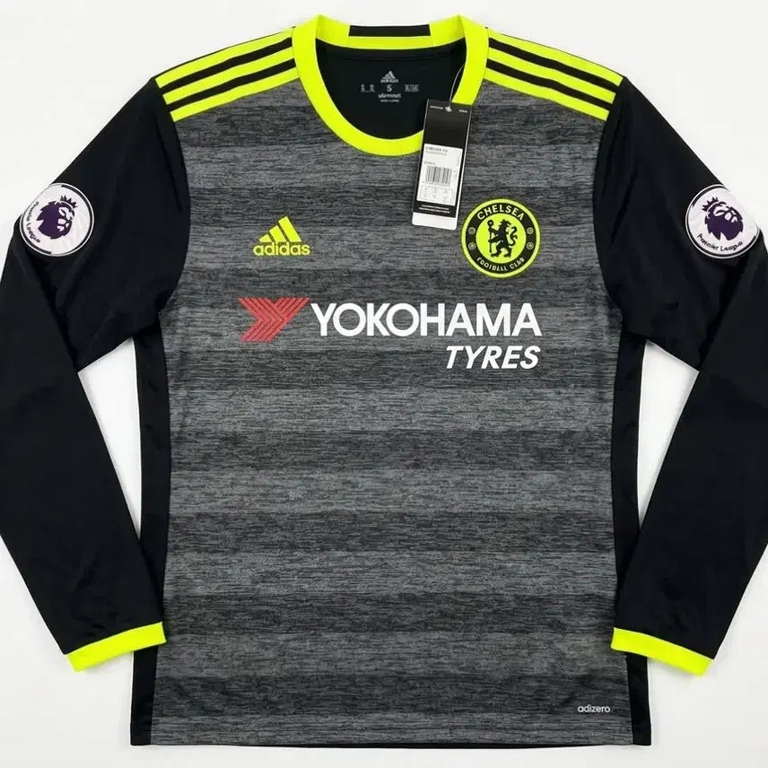 [BUNJANG] Chelsea FC 16-17 Away Long Sleeve Hazard Player Issue Jersey Size 5 / 첼시 FC 16-17 어웨이 긴팔 No. 10 아자르 지급용