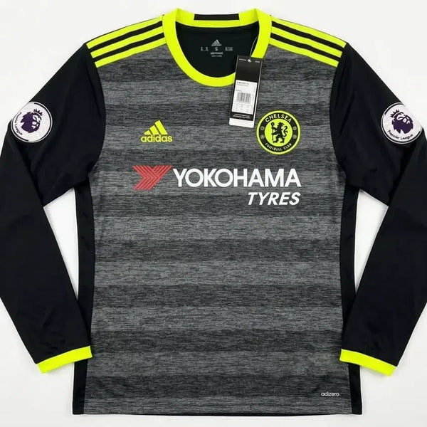 [BUNJANG] Chelsea FC 16-17 Away Long Sleeve Hazard Player Issue Jersey Size 5 / 첼시 FC 16-17 어웨이 긴팔 No. 10 아자르 지급용