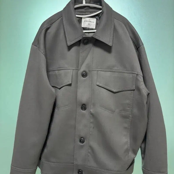 [BUNJANG] Javaness Wool Trucker Jacket Black Khaki M / 자바나스 울 트러커 자켓 블랙카키 M