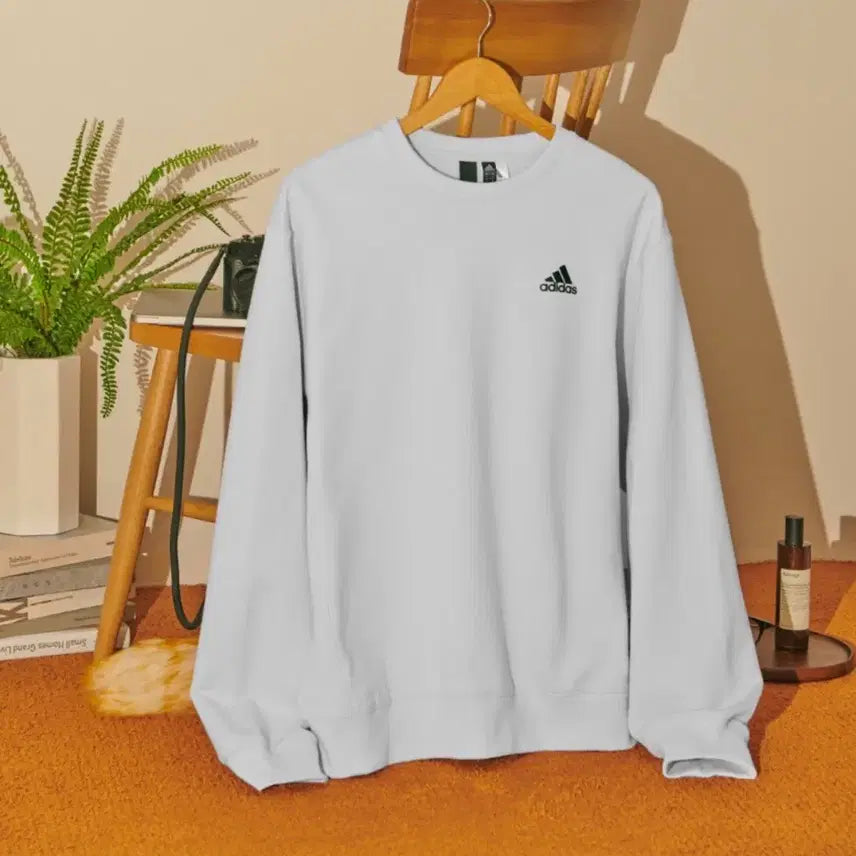 [BUNJANG] Adidas Sweatshirt Light Gray L / [L] 아디다스 맨투맨 라이트 그레이
