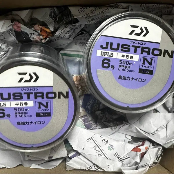 [BUNJANG] Daiwa Justron Line 6, 500m (2-Pack) / 다이와 신형 저스트론 6호 낚시줄 신형 그레이 500m 미개봉 새상품2개
