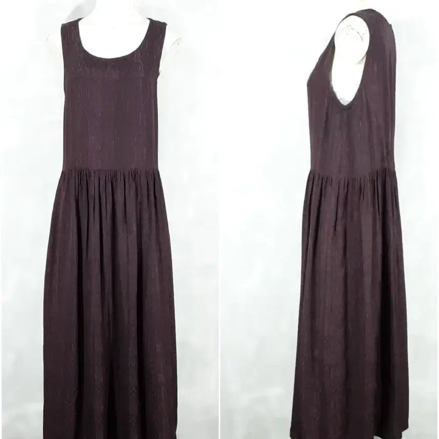 [BUNJANG] Korean Traditional Linen Blend Dress / 공방/ 인견원피스 /계량원피스 /통통66/기장114