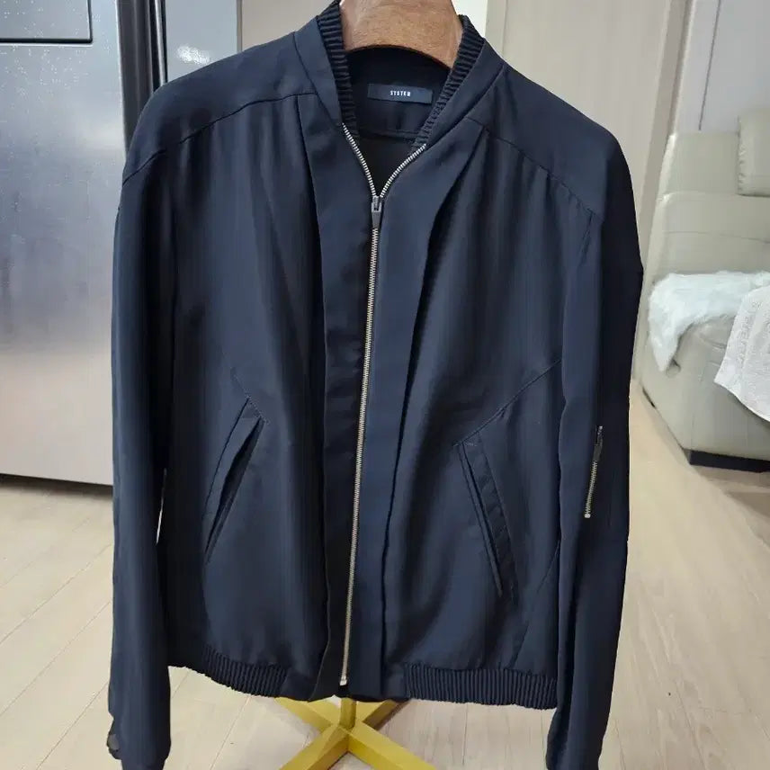 [BUNJANG] System Black Blouson Jacket / 한섬 시스템 블랙 블루종 자켓
