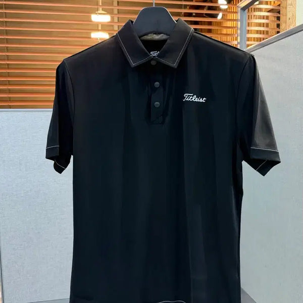[BUNJANG] Titleist Men's Golf T-Shirt Black/White Size 95 / 남성 골프 반팔티 95사이즈