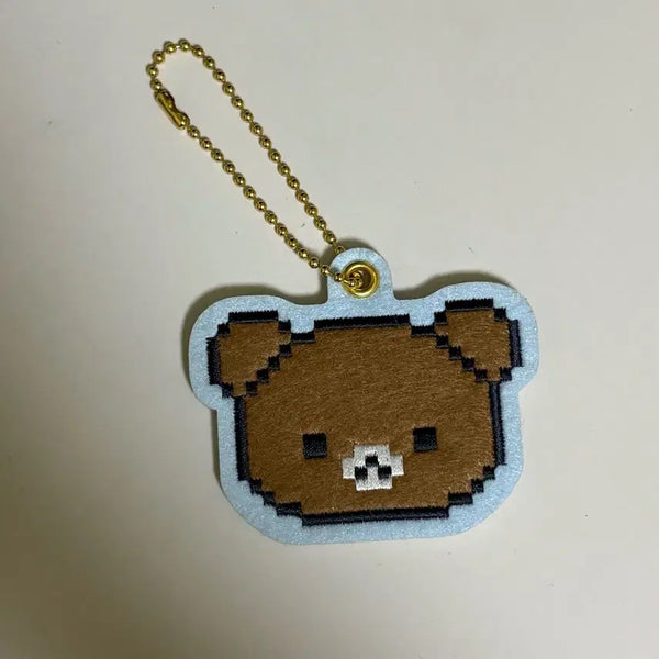 [BUNJANG] San-X Rilakkuma Kuji Chairoikoguma Felt Keychain / 산엑스 리락쿠마 쿠지 차이로이 코구마 펠트 키링