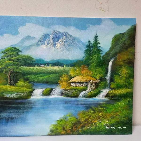 [BUNJANG] Won Jung Muk Landscape Oil Painting / 원정묵 화가 산수화 유화 그림