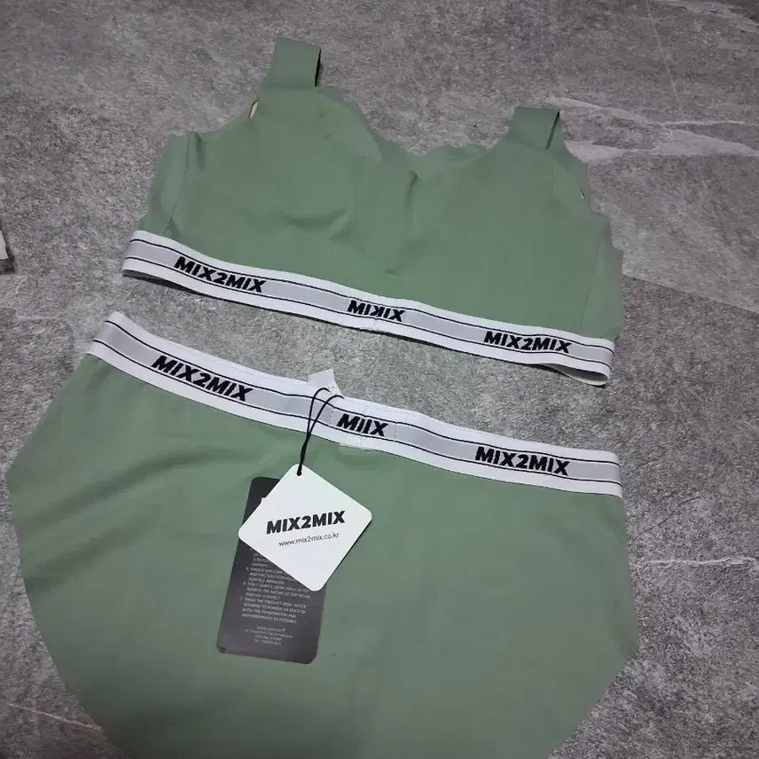 [BUNJANG] Mixtumix Bra and Panty Set Mint / 믹스투믹스 브라팬티 세트 민트 새것)**