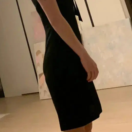 [BUNJANG] Sandro Black Lace Collar Dress / 산드로 로제 블랙 레이스 카라 원피스