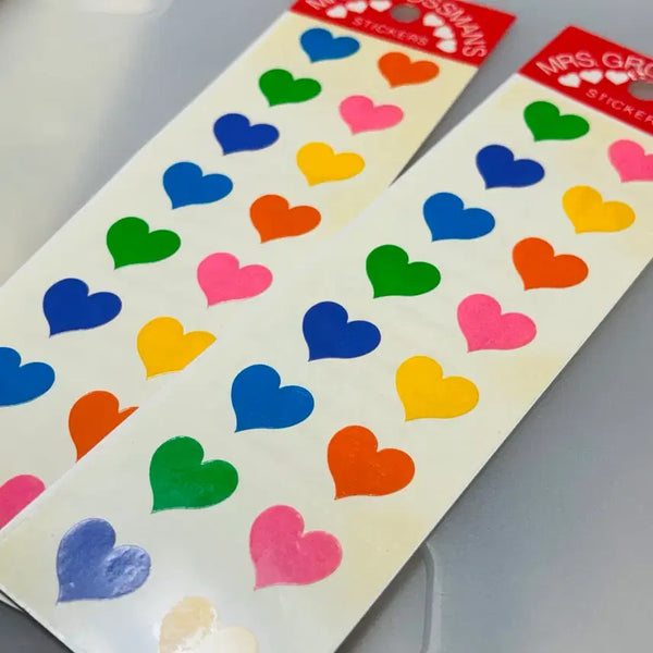 [BUNJANG] Mrs. Grossman's Vintage Heart Vivid Heart Stickers / 미세스그로스만 빈티지하트 비비드하트