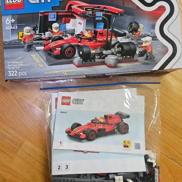 [BUNJANG] LEGO City Ferrari F1 Pit Stop Car 60443 / 레고 시티 F1 피트 스톱 페라리 카 60443