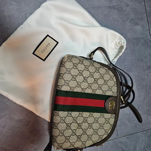[BUNJANG] Gucci Ophidia GG Supreme Small Shoulder Bag Beige / 구찌 오피디아 스몰 숄더백 베이지