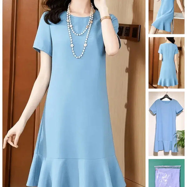 [BUNJANG] Sky Blue Frill Dress M Size / 하늘색 프릴 원피스