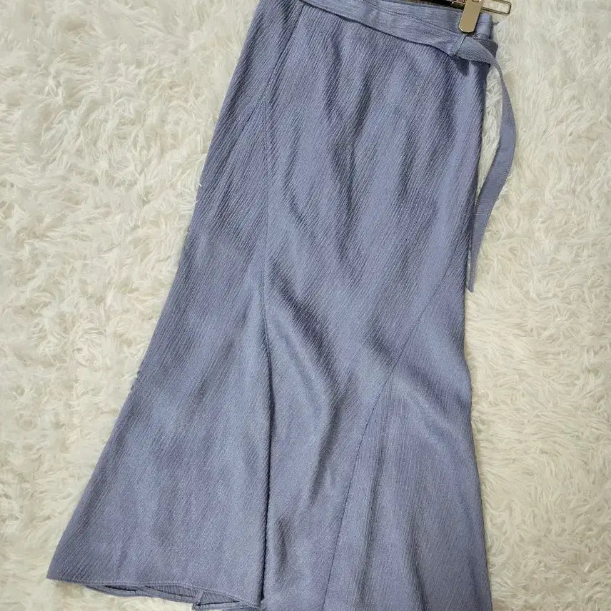 [BUNJANG] OBZEE Blue Long Skirt / 오브제 블루 롱 스커트