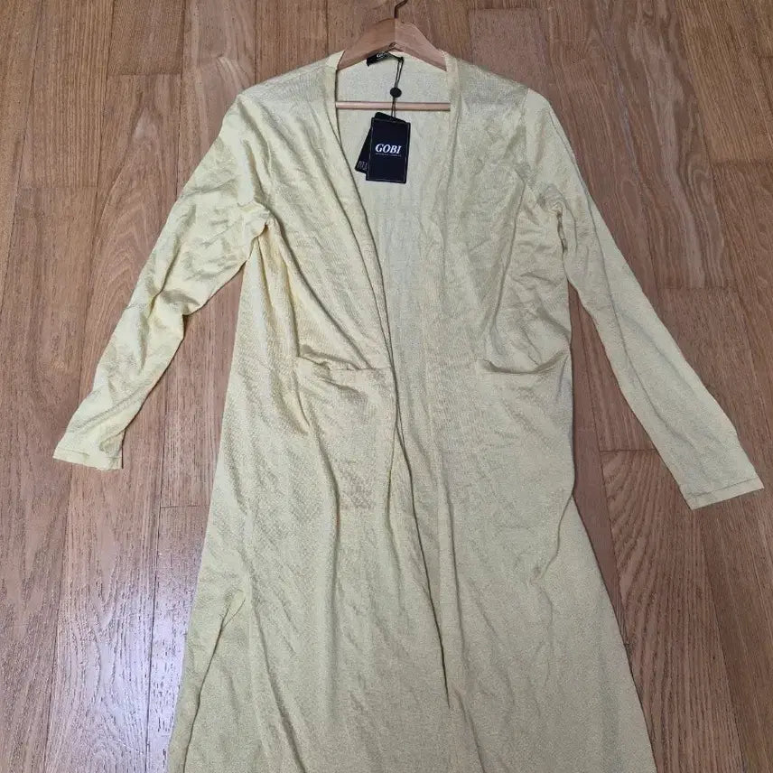 [BUNJANG] Gobi Cashmere Silk Blend Long Cardigan Yellow M / 고비 캐시미어가디건