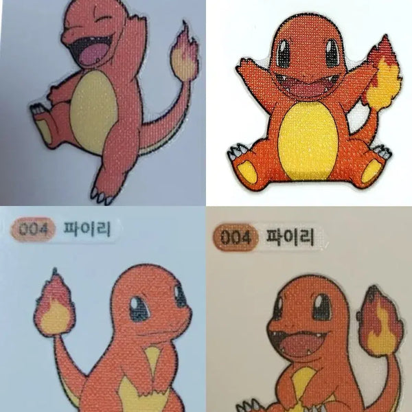 [BUNJANG] Charmander Sticker Set (4pcs, Sealed) / 파이리 띠부씰 4개 미개봉 2022&2024