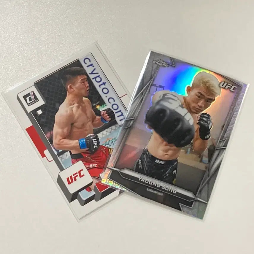 [BUNJANG] Tops & Panini UFC Song Yadong Base and Insert Card 2-Card Set / 탑스&파니니 UFC 송야동 베이스,인서트 2장랏 세트