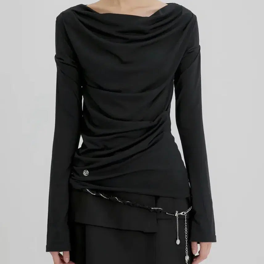 [BUNJANG] Flareup Drape Long Sleeve / 플레어업 드레이프 롱슬리브