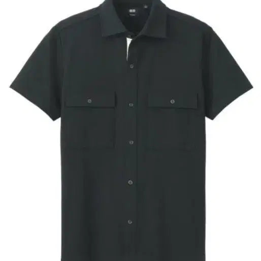 [BUNJANG] Uniqlo Theory Dry Pique Open Collar Polo Shirt / 유니클로 띠어리 드라이피케풀오픈폴로셔츠