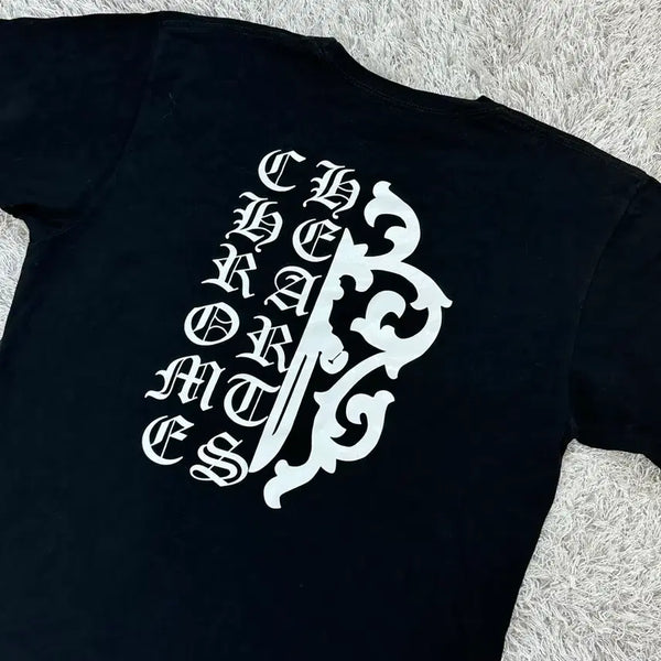 [BUNJANG] Chrome Hearts Dagger Lettering T-Shirt Large Black / [L] 크롬하츠 대거 레터링 반팔 블랙
