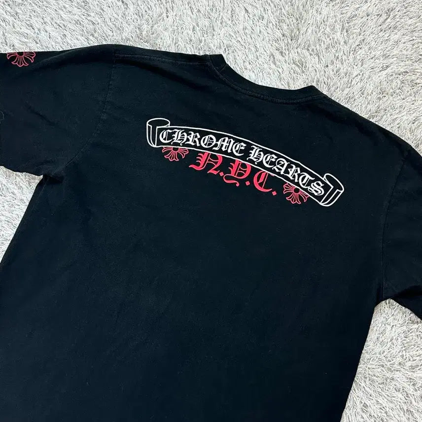 [BUNJANG] Chrome Hearts NYC Logo Short Sleeve T-Shirt Black L / [L] 크롬하츠 NYC 로고 반팔 블랙
