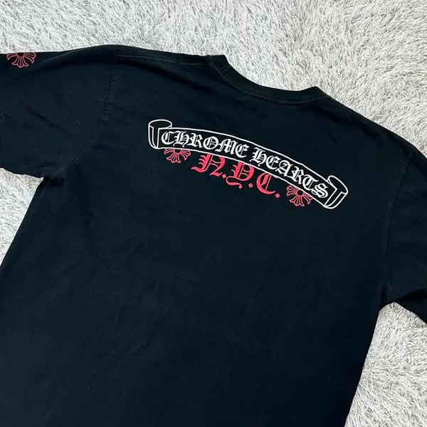 [BUNJANG] Chrome Hearts NYC Logo Short Sleeve T-Shirt Black L / [L] 크롬하츠 NYC 로고 반팔 블랙