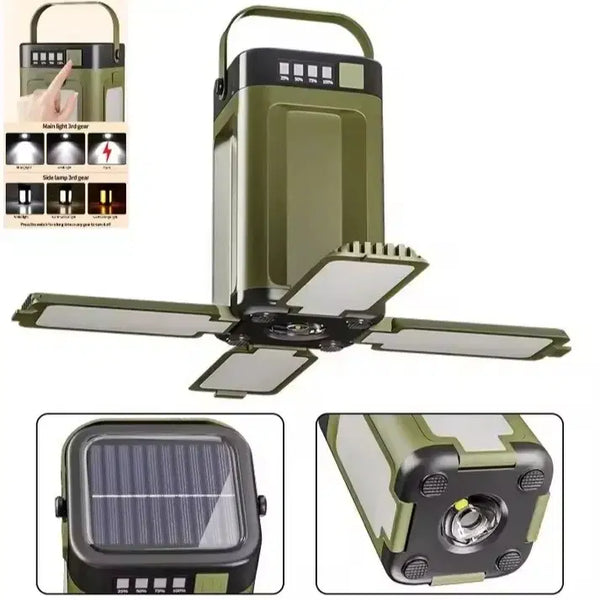 [BUNJANG] Camping Lantern with Solar Charging and Power Bank Function / $[새제품] 캠핑라이트 캠핑렌턴
