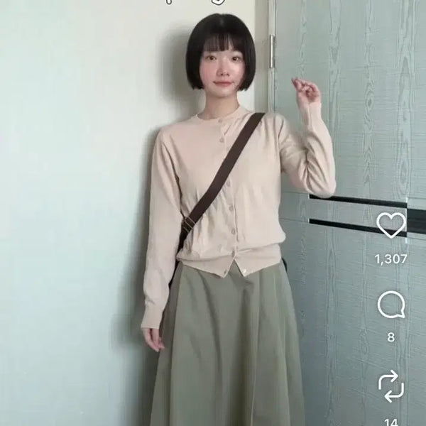 [BUNJANG] Muji Linen Cardigan Pink M / 무인양품 muji 강연 가디건 핑크 M