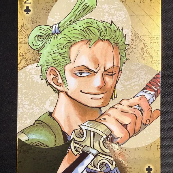 [BUNJANG] One Piece Limited Edition Gold Trump Card Zoro CL2 / [등급용/최상급] 2024 원피스 한정 황금 트럼프 카드 [조로 클2]