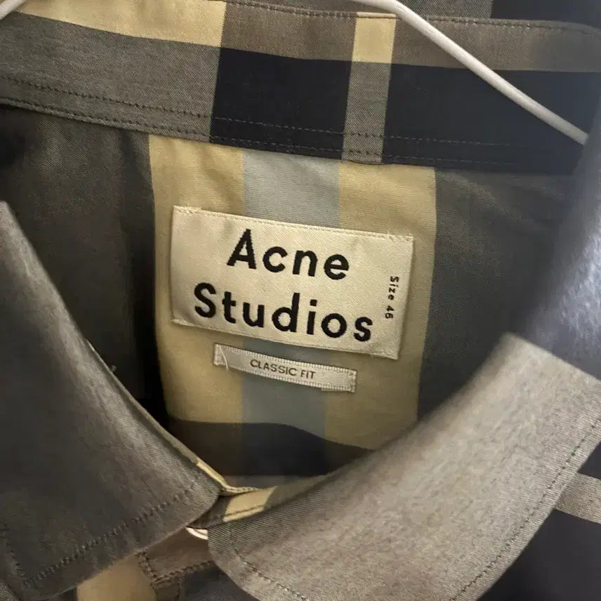 [BUNJANG] Acne Studios Classic Fit Checkered Shirt Size 46 / 아크네 스튜디오 체크 셔츠 클래식핏 사이즈 46