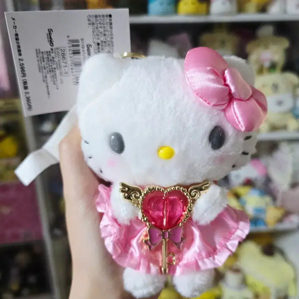 [BUNJANG] Sanrio Heart Keychain Charm Hello Kitty Mascot / 일본 정품 택O 산리오 하트 열쇠고리 하트참 헬로키티 키티 마스코트 인형