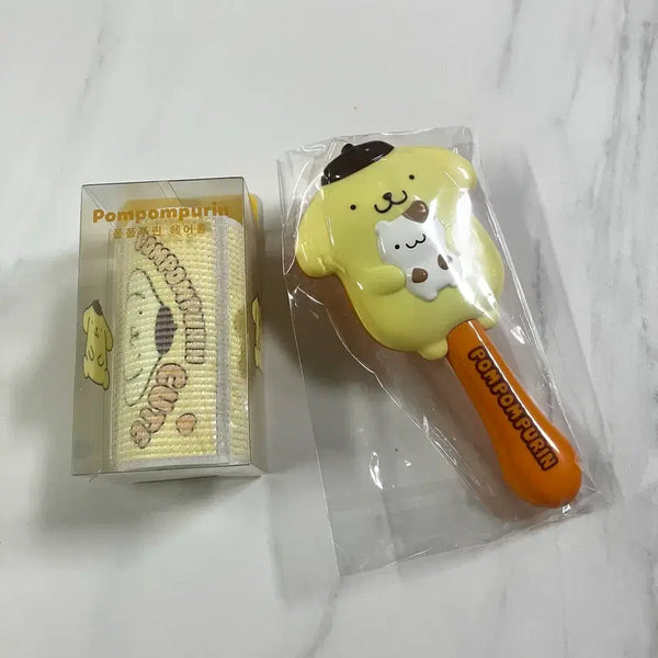 [BUNJANG] Pompompurin Hair Roll & Comb Set / 폼폼푸린 헤어롤 빗 세트 (새상품)