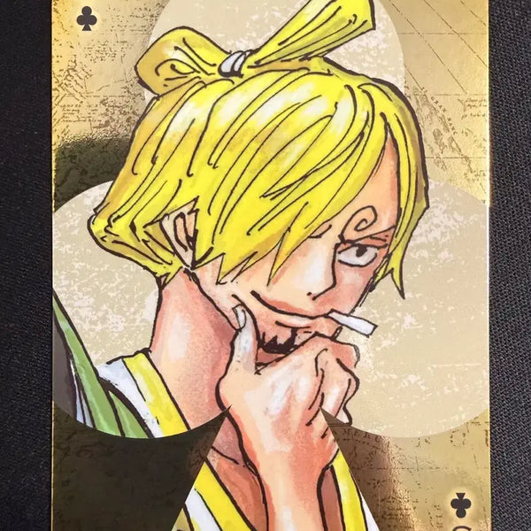 [BUNJANG] One Piece Limited Golden Trump Card Set - Sanji CL5 / [등급용/최상급] 2024 원피스 한정 황금 트럼프 카드 [상디 클5]