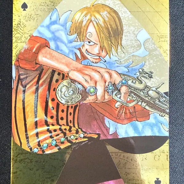 [BUNJANG] One Piece Limited Gold Trump Card Set - Sanji (S5) / [등급용/최상급] 2024 원피스 한정 황금 트럼프 카드 [상디 스5]