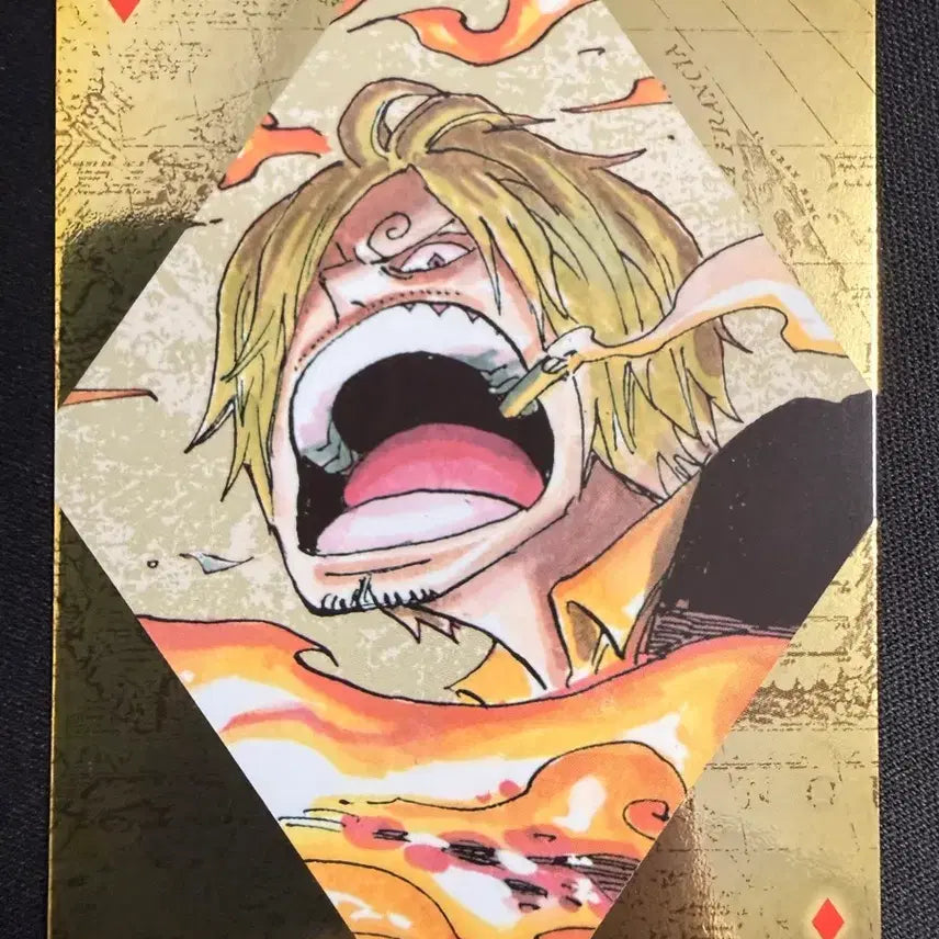 [BUNJANG] One Piece Limited Golden Trump Card Sanji (Highest Grade) / [등급용/최상급] 2024 원피스 한정 황금 트럼프 카드 [상디 다5]