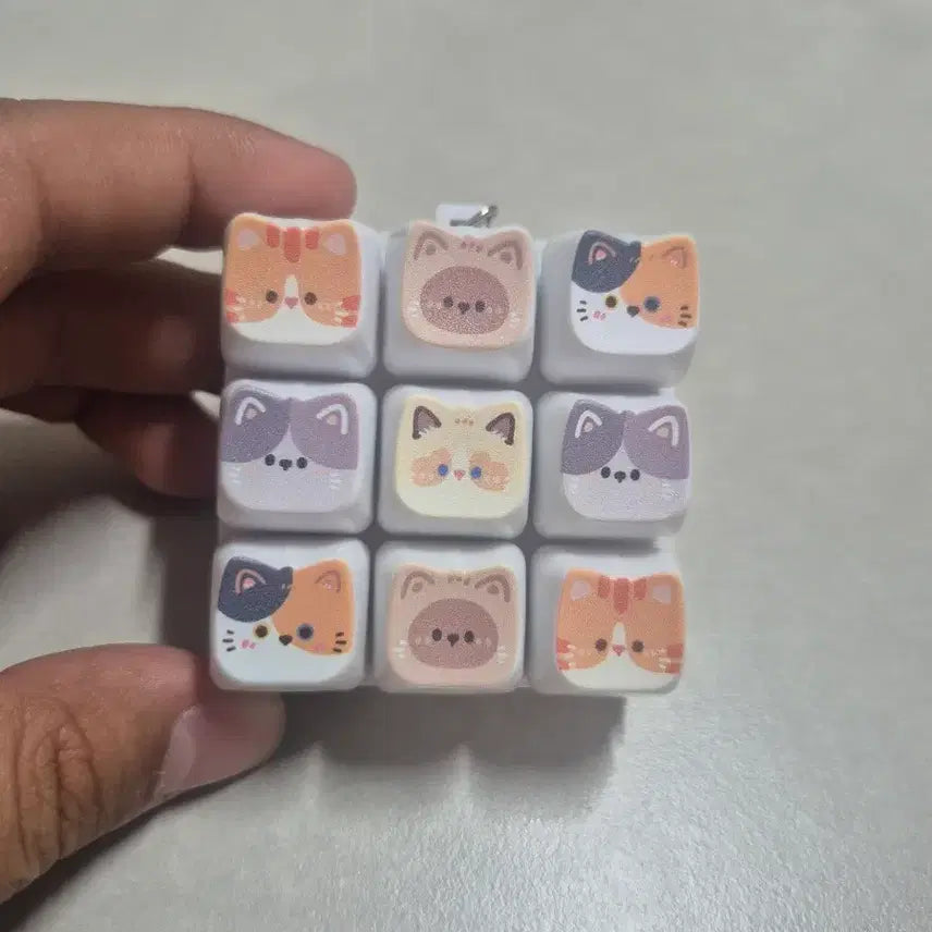[BUNJANG] Set of 9 Cat Keycaps / 고양이 키캡 9개 세트
