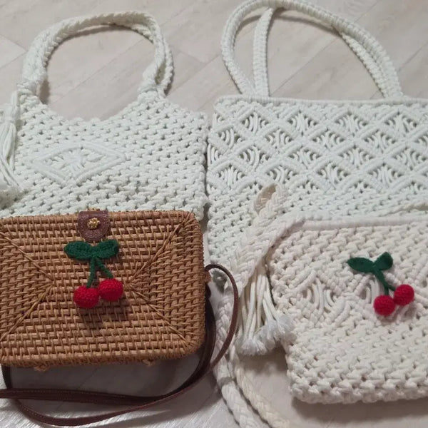 [BUNJANG] Rattan Crossbody Shoulder Bag / 일괄판매 베트남 라탄가방 여성 가방 크로스백 숄더백