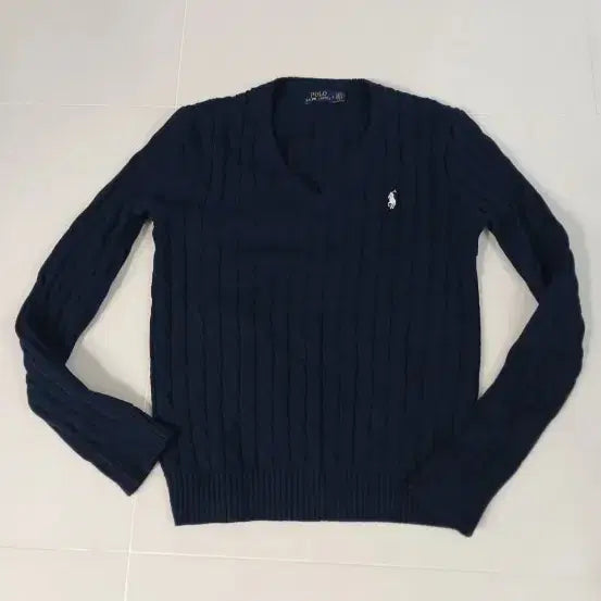 [BUNJANG] Polo Ralph Lauren V-Neck Cable Knit Sweater Men's / 폴로랄프로렌 브이넥 케이블 니트 남성