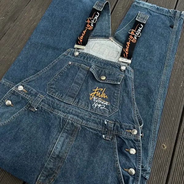 [BUNJANG] FUBU Overalls / FUBU 후부 멜빵바지 오버롤