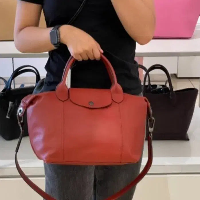[BUNJANG] Longchamp Leather Tote Bag / 정품이고 ㅡ롱샴 ㅡ가죽. 토트백