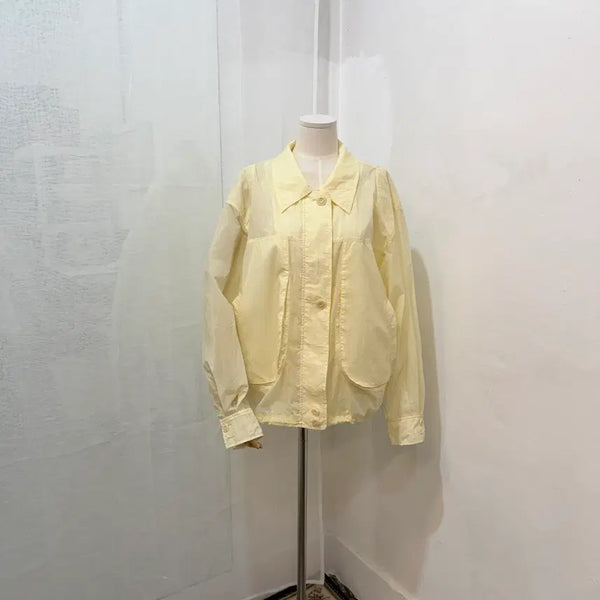 [BUNJANG] Overdue Flare Blouson Nylon Jumper Windbreaker / (무배)오버듀플레어 블루종 나일론점퍼 바람막이 윈드브레이커 4795