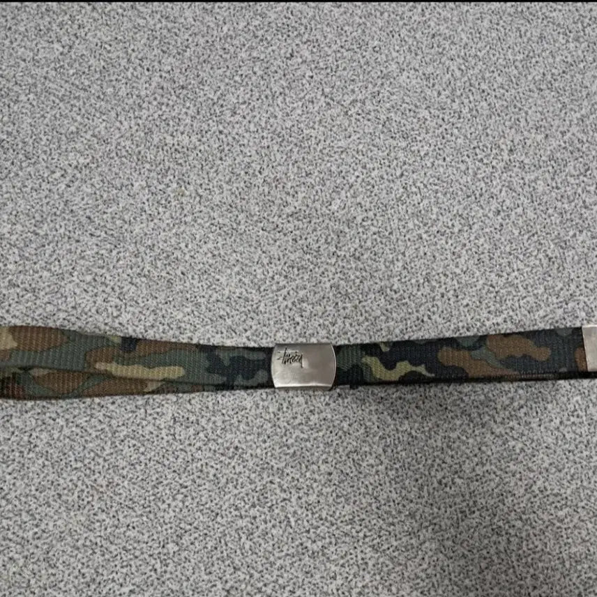 [BUNJANG] Stussy Vintage Camo Belt / 스투시 빈티지 카모 벨트