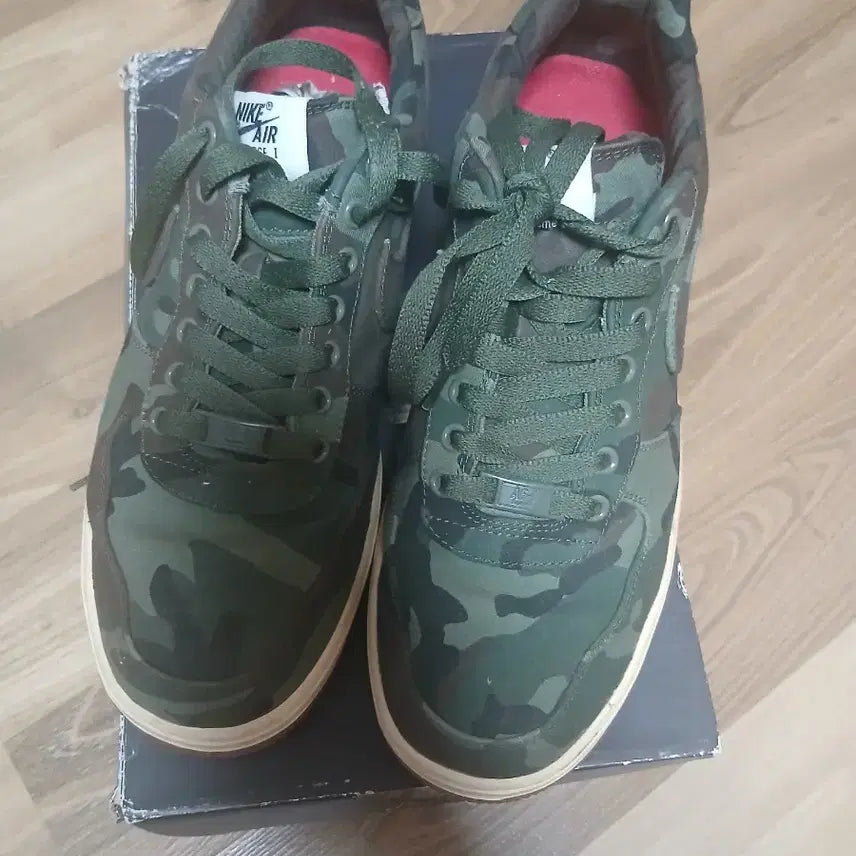 [BUNJANG] Nike x Supreme Camo Air Force 1 Sneakers / [275] 나이키 슈프림 카모 포스