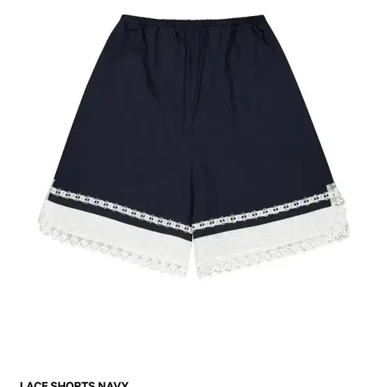 [BUNJANG] KOSEIO Lace Shorts Navy Size 2 / 코이세이오 LACE SHORTS NAVY 2