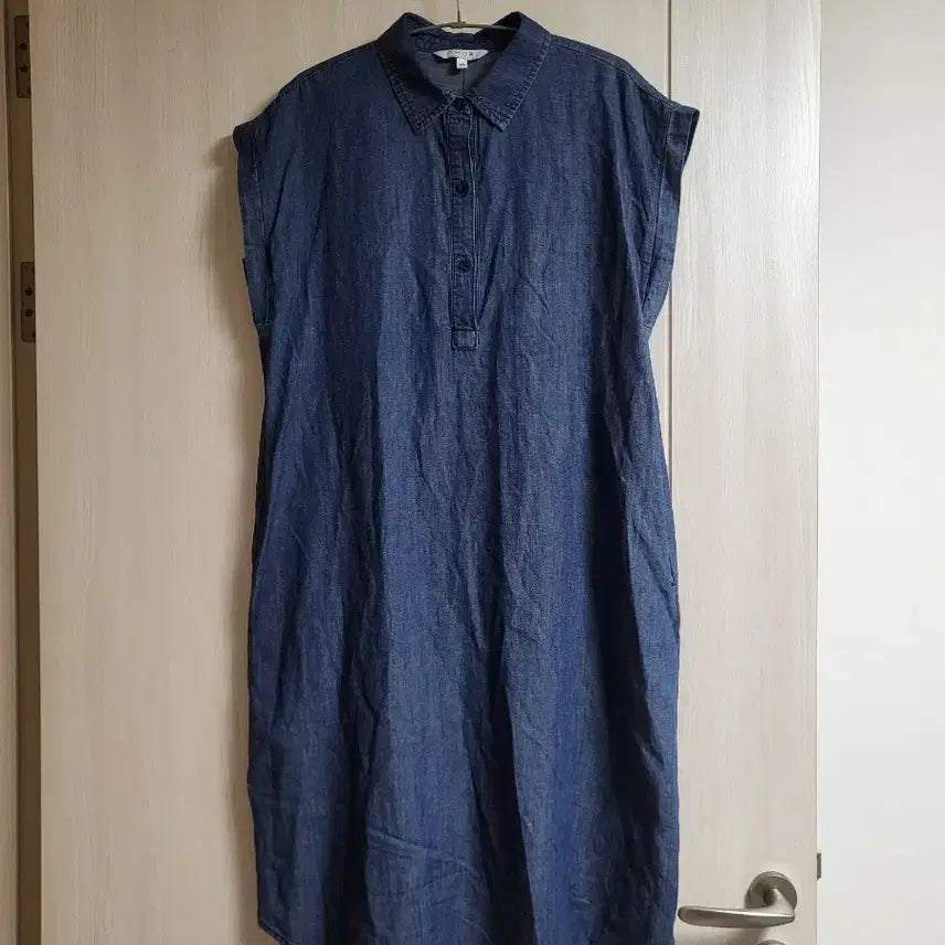 [BUNJANG] Core Denim Shirt Dress / 코어 데님 셔츠 원피스