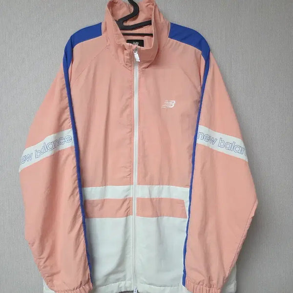 [BUNJANG] New Balance Windbreaker Jacket Pink White Blue / 뉴발란스 바람막이 핑크 화이트 블루