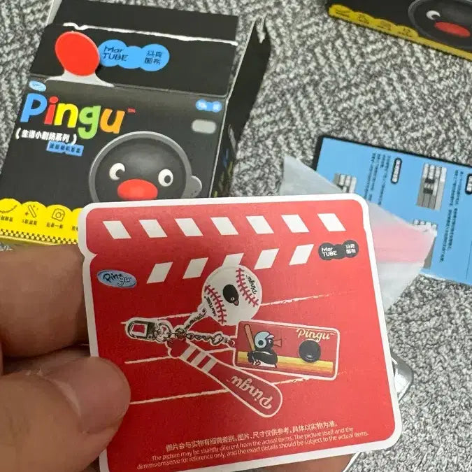 [BUNJANG] Pingu Camera Keychain Baseball Version / 핑구 카메라 키링 야구 버전