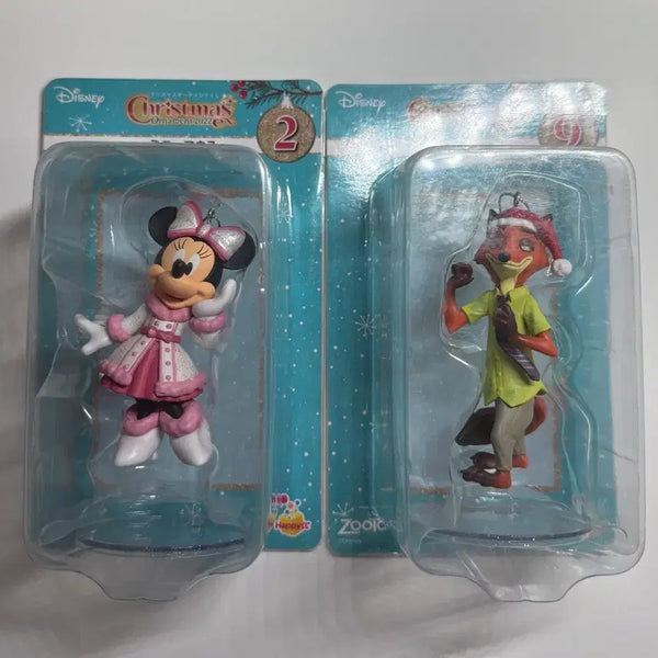 [BUNJANG] Disney Christmas Ornament Mini Mouse & Nick Wilde Bundle Set / [일괄] 디즈니 크리스마스 오너먼트 미니마우스 주토피아 닉 세트